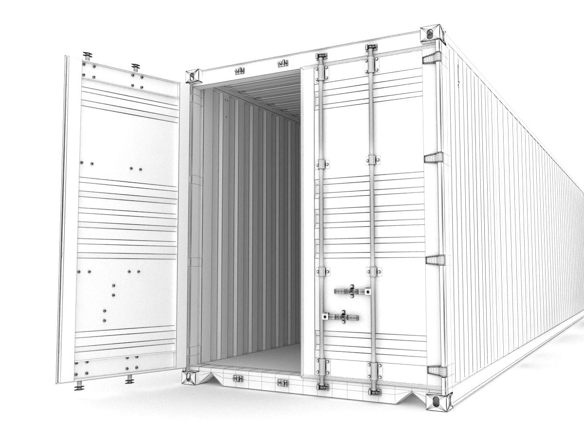 contenedor puertas abiertas